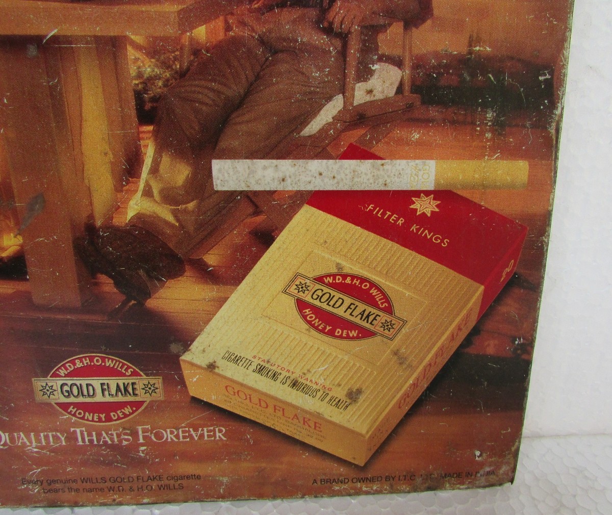 wills cigarette brands Original Antique c.1925 Wills Gold Flake Cigarettes Enamel Sign • • •  Dating to around 1925 this iconic enamel sign features the classic bold  yellow-on-dark-blue design, showcasing Wills's famous Gold Flake Cigarettes