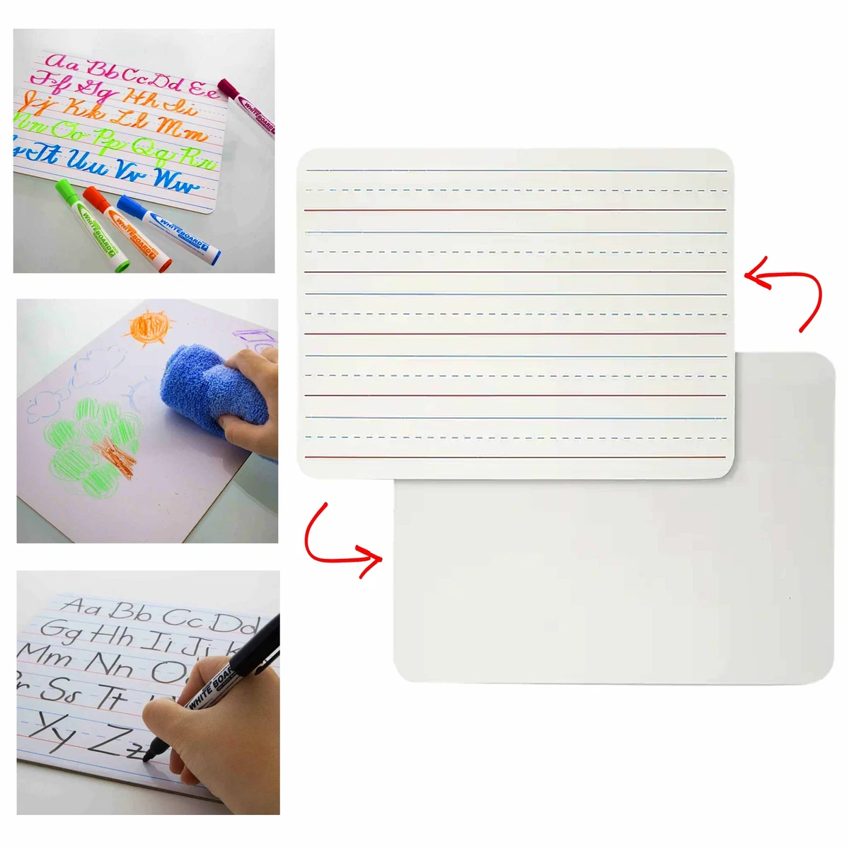 Recommend a magnetic dry wipe small whiteboard with double-sided