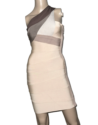 New NWT Herv Lger Vintage Champagne 1 Shoulder Bandage Dress Size US 2 4 Small | eBay New NWT Herv Lger Vintage Champagne 1 Shoulder Bandage Dress Size US 2 4 Small | eBay