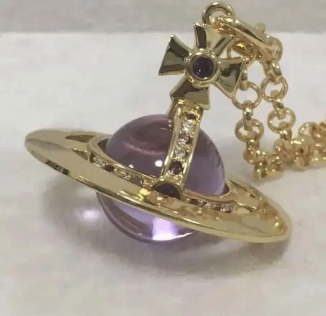 Vivienne westwood necklace on sale purple