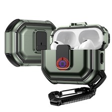 Rugged Protective Case with Secure Lock Clip for AirPods Pro 2nd Generation -