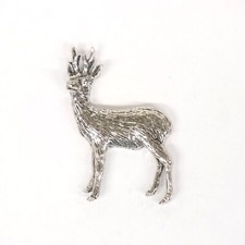 Rehbock Pin Anstecknadel Reh Anstecker Jagd Geschenk Schmuck Bock Geweih Neu