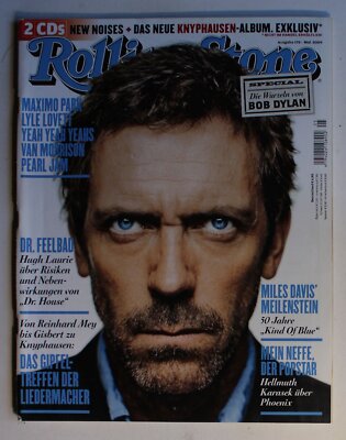 German Rolling Stone #175 Mai 2009 Hugh Laurie Bob Dylan Miles Davis Phoenix