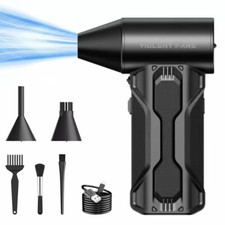 160000RPM Car Electric Air Duster Mini Turbo Violent Fan w/3 Speeds Rechargeab5i