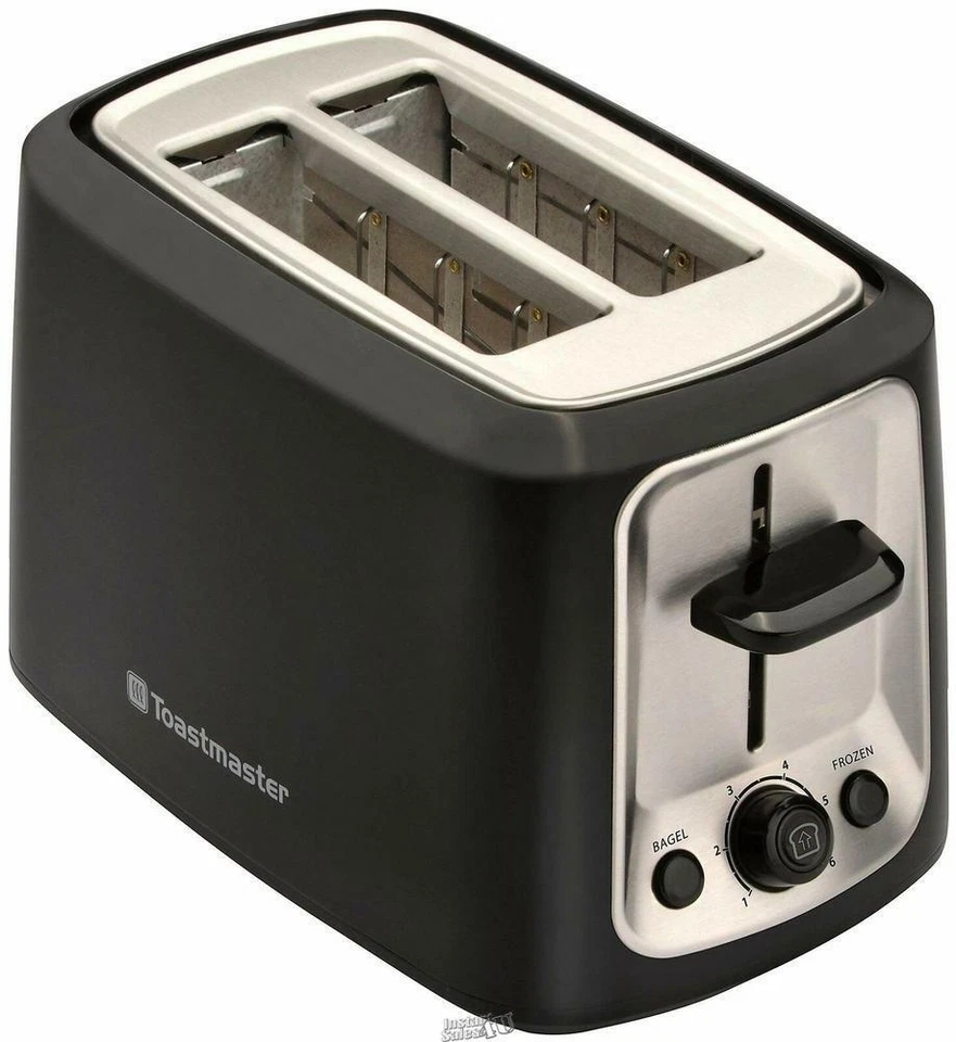 Toastmaster-2-Slice Cool Touch Adjustable Toaster Wide Slots, Black & Chrome - Image 2 of 2
