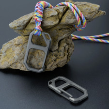 EDC Titanium Alloy Carabiner Snap Clip Hook Keychain Climbing Camping Bucklce