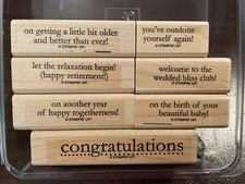 CONGRATS Stampin' Up Wood Stamp Set