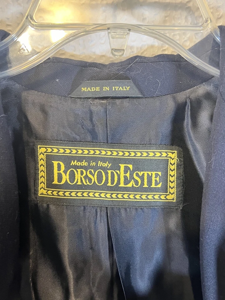 Chaqueta Brosod Este Italiana Lana Sombra Vientre Para Hombre 42 Hecha en Italia De Colección Foto 3 de 4