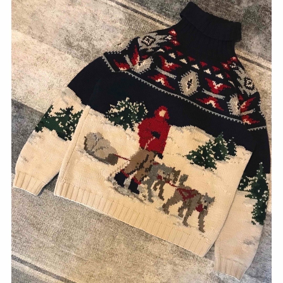 90s Ralph Lauren Dog Sled Sweater, M, 45.5x55x65cm, Used | eBay