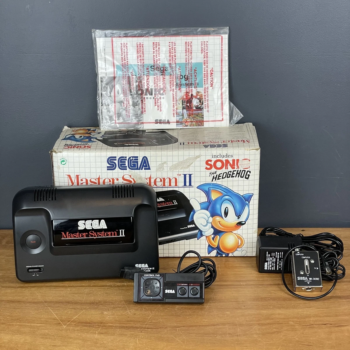 Pack SEGA Master System II + 8 Jeux + Light Phaser - Console Sonic - PAL