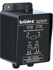 Briidea Pump Start Relay Sprinkler System 1-2 HP at 120/240V