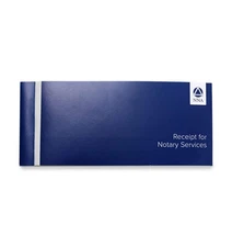 Notary Receipt Book – Includes 50 Two-Part Carbonless Receipt Forms – Compact...