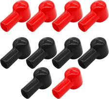 10 Pcs Battery Terminal Boots Insulating Covers Protector Cable Lug Caps Replac 10 Pcs Battery Terminal Boots Insulating Covers Protector Cable Lug Caps Replac
