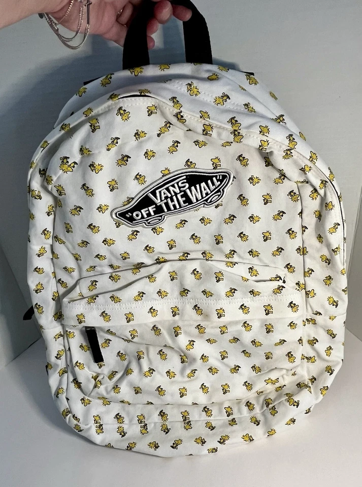 Mochila Woodstock Rara Vans “Off The Wall” Vans X Peanuts 2017 Blanca Foto 2 de 4