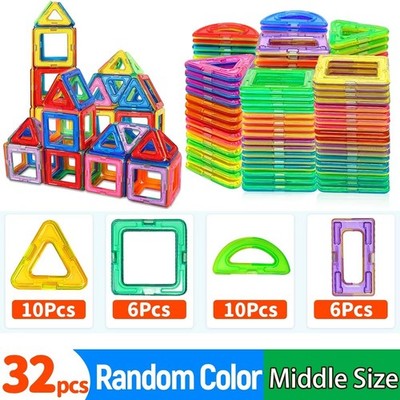 Magnetic Building Blocks DIY Magnets Toys medium size STEM Toys Construction Toy