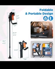 ⭐ Forearm Crutches for Adults 3-Angle Adjustable Elbow & Height Lightweight Fold