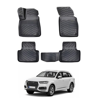 Passgenaue Fußmatten für 2016-2026 Audi Q7, TPE 3D Allwettereinlage