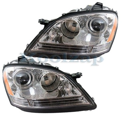 For 06-07 ML-Class Halogen Headlight Headlamp Head Light Lamp with Bulb SET PAIR