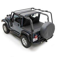 Smittybilt 76713 Src Heavy Duty Roof Rack Matte Black For 97-06 Jeep Wrangler Tj