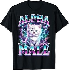 Alpha Male Cat Kitten Funny for Men Women T-Shirt