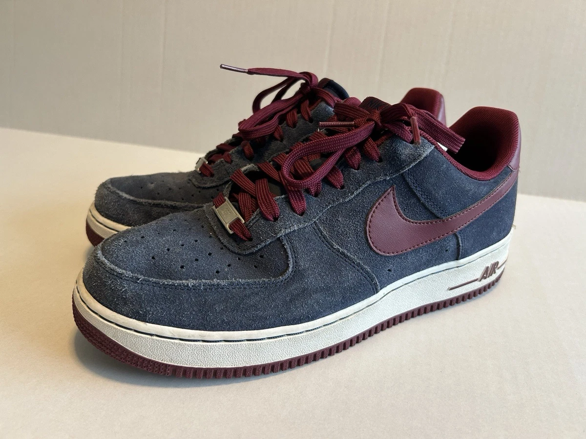 2014 Nike Air Force Low 1 Suede Midnight Navy Deep Garnet Air Force 1s Midnight Navy Deep Garnet | Mercari main image 2