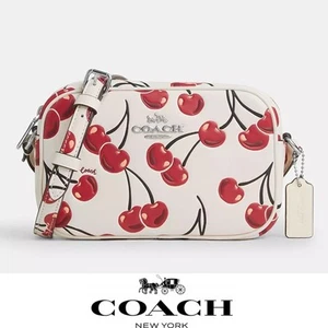 NWT ❤️ Coach mini sac à caméra jamie avec imprimé cerise