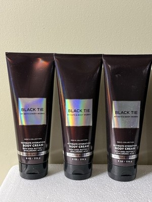3 New BLACH TIE MEN S COLLECTION BATH & BODY WORKS BODY CREAM LOTION