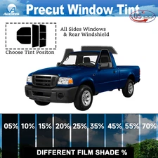PreCut 2Ply Window Tint Film Kit For 2001-2011 Ford Ranger Regular Cab