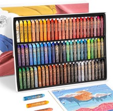 Paul Rubens Oil Pastels, 72 Colors HaiYa Artist Soft Pastels 72 colours 