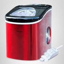 Frigidaire Counter top Portable, 26 lb per Day Nugget Ice Maker Machine Red USA