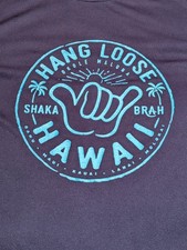 Hang Loose T-Shirt Size L HA Athletics Designed in Hawaii Premium Sun Protection