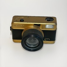 Macchina fotografica Lomography Fisheye con cinturino senza tappo obiettivo oro/nero vintage