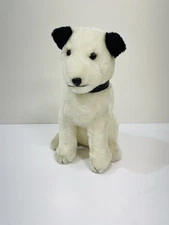 Vintage 1980 ERROR COLLAR UPSIDE DOWN Arts Mfg RCA Nipper Dog  Plush Animal 11”