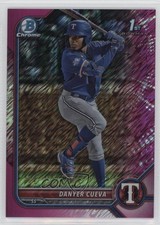 2022 Bowman Chrome Prospects Fuchsia Shimmer Refractor 22/199 Danyer Cueva 00jz
