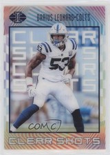 2019 Panini Illusions Clear Shots Blue /299 Shaquille Leonard Darius #CS-DL 0pm