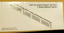 ICC CAT 5e 24 Port Data Patch Panel Rack Mount CAT 6 NIB