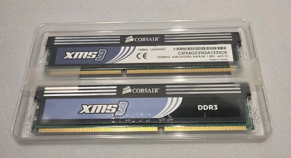 Corsair 4 GB DIMM 1333 MHz DDR3 SDRAM Memory (CMX4GX3M2A1333C8) - Image 2 of 2