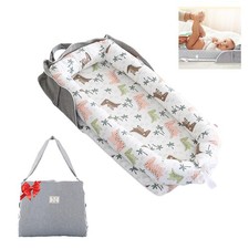 Loevin Baby Lounger Portable Play Mat for Newborns Infants 0-24M - Crocodile