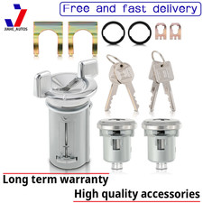 Chrome Ignition Key Switch Cylinder Door Lock Pair Set W Keys For Gm