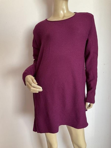 Women Peter Hahn Sweater Burgundy Wool 42 / XL /