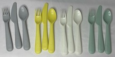 Ikea Kalas Plastic Utensils Kids Henrik Preutz 12-piece Pastel Colors