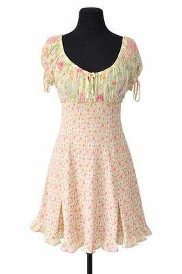 Vintage Seductive Wear | Cinema Etoile Floral Chiffon Babydoll Chemise Nightgown