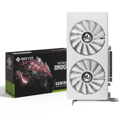 SOYO デュアルファン ホワイトクーラー Radeon RX 580 8GB SOYO RX580 AMD Radeon Gaming Graphics Card, 8GB GDDR5, 256-Bit