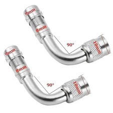 2pcs Tire Valve Stem Extension 45 90 135 Degree For Cars Bicycles Universal 2pcs Tire Valve Stem Extension 45 90 135 Degree For Cars Bicycles Universal