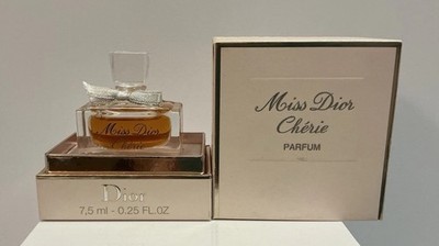 MISS DIOR CHERIE PARFUM PERFUME 7.5 ML .25 OZ TRAVEL SIZE NEW WITH BOX RARE