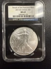 2011-S American Silver Eagle ASE $1 NGC MS69 25th Anniversary Black Core