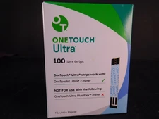 One Touch Ultra Test Strips 100 Count Exp. 11/30/2026 695 Factory Sealed 12