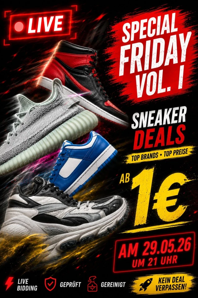 LIVE Auktion I Markenschuhe I Secondhand I Special Friday Vol. I