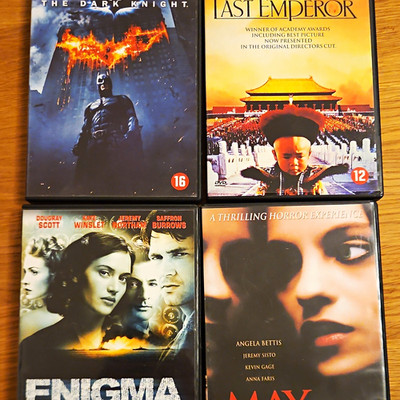 DVD BUNDLE - The Dark Knight, The Last Emperor, Enigma, May