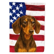 Carolines Treasures WDK6070CHF 40 x 28 in. Chocolate  Tan Dachshund American...